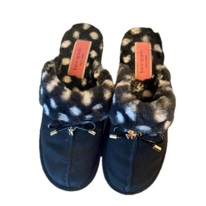 Kate Spade slippers  Lacey Basic Faux Fur mule Slipper Women Size M